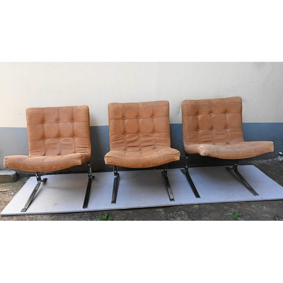 Image 1 of Set van 3 vintage fauteuils door Olivier Mourgue, 1950-1960