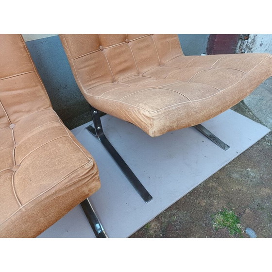 Image 1 of Set van 3 vintage fauteuils door Olivier Mourgue, 1950-1960