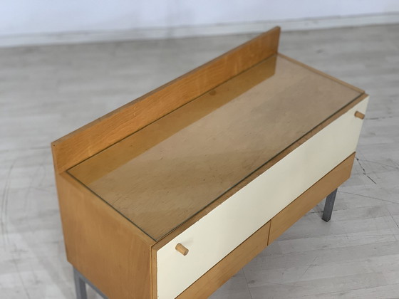 Image 1 of Mid Century lowboard ladekast dressoir kast hal kast vintage