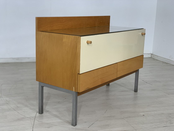 Image 1 of Mid Century lowboard ladekast dressoir kast hal kast vintage