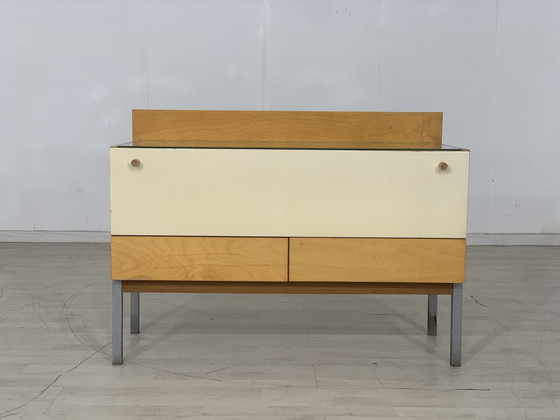 Image 1 of Mid Century lowboard ladekast dressoir kast hal kast vintage