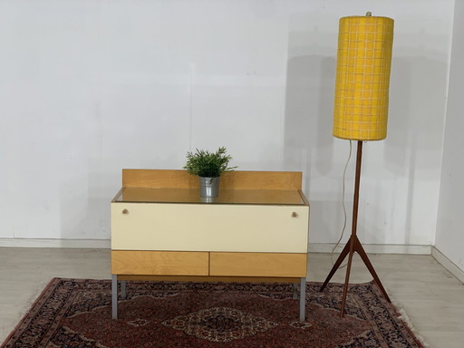 Mid Century lowboard ladekast dressoir kast hal kast vintage