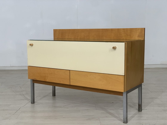 Image 1 of Mid Century lowboard ladekast dressoir kast hal kast vintage