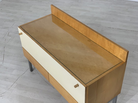 Image 1 of Mid Century lowboard ladekast dressoir kast hal kast vintage