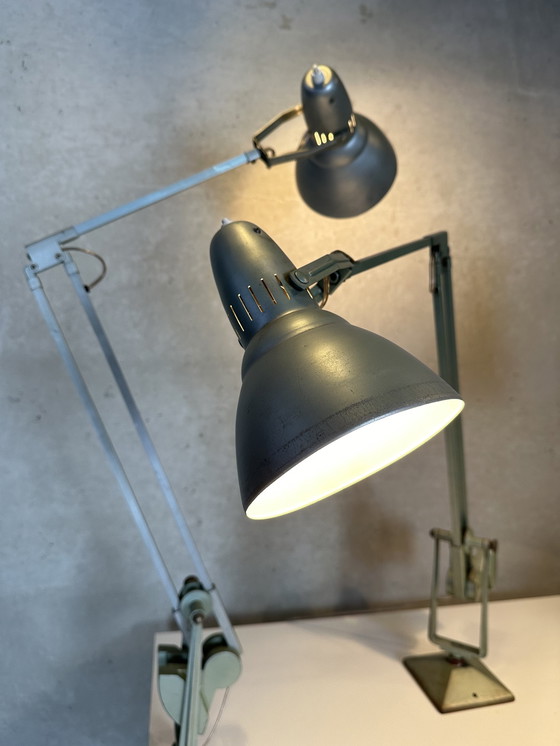 Image 1 of Vintage Industriële Bureaulampen - Erpé