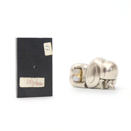 Image 1 of Vintage "La Mini Zoraida" sculptuur in vernikkelde aluminiumlegering van Miguel Barrocal, 1960