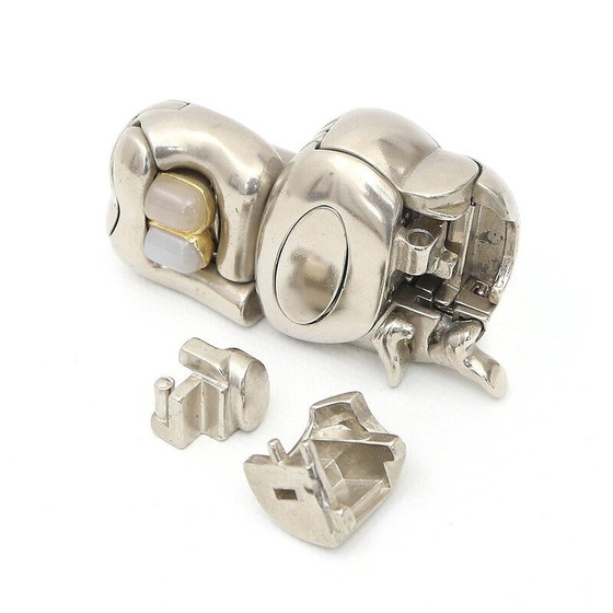 Image 1 of Vintage "La Mini Zoraida" sculptuur in vernikkelde aluminiumlegering van Miguel Barrocal, 1960