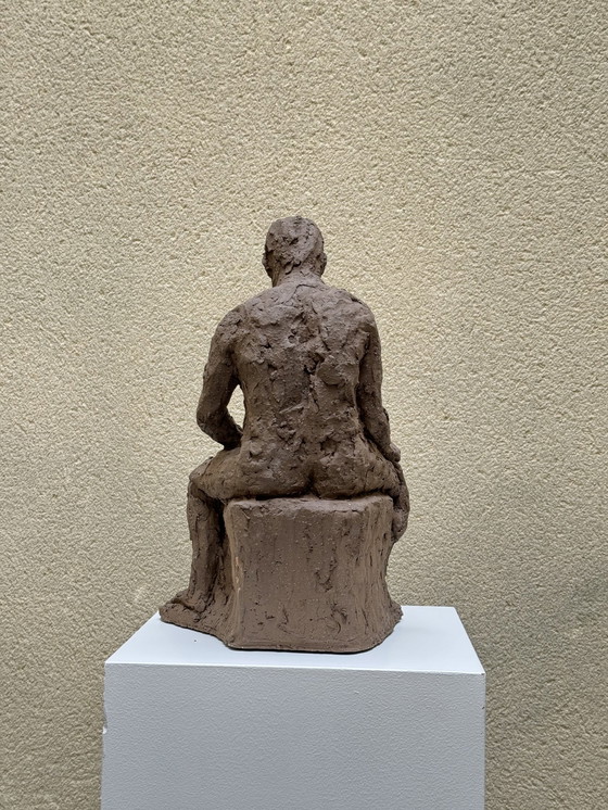 Image 1 of Een koppel (Terracotta) - Yolande Ide (1931)