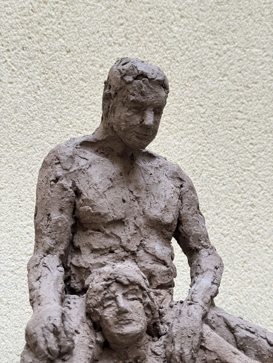 Image 1 of Een koppel (Terracotta) - Yolande Ide (1931)