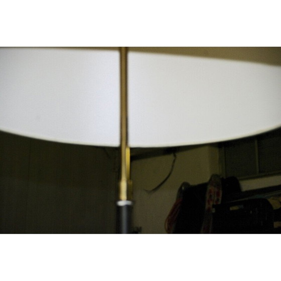 Image 1 of Vintage vloerlamp ingelegd en messing 1960