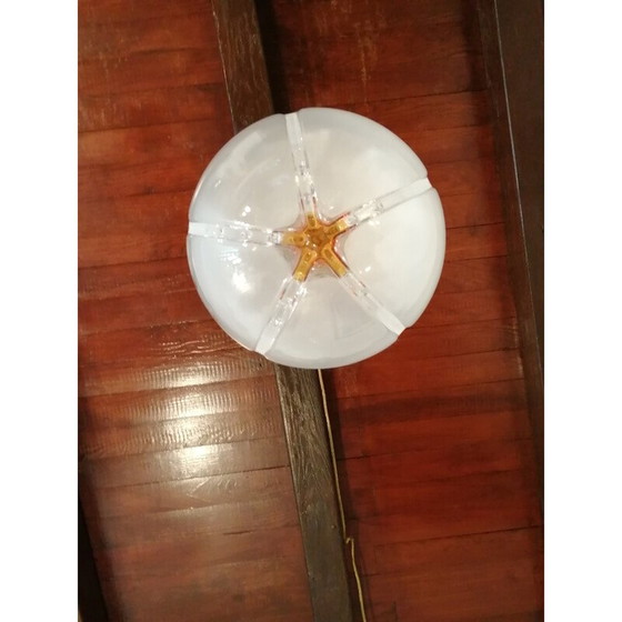 Image 1 of Vintage ''Mazzega bol'' hanglamp van Murano glas, 1970