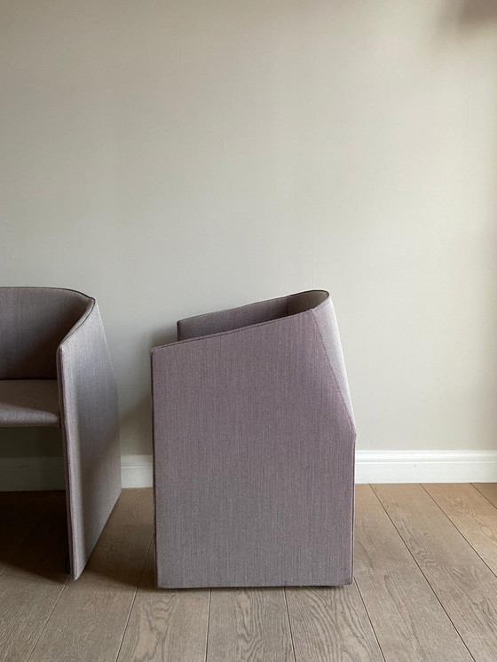 Image 1 of Set Van 3 Tecno Plau Stoelen – Ontworpen Door Gabriele En Oscar Buratti