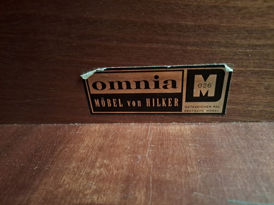 Image 1 of Vintage teakhouten Omnia Hilker rekkensysteem 60Er met verlichting