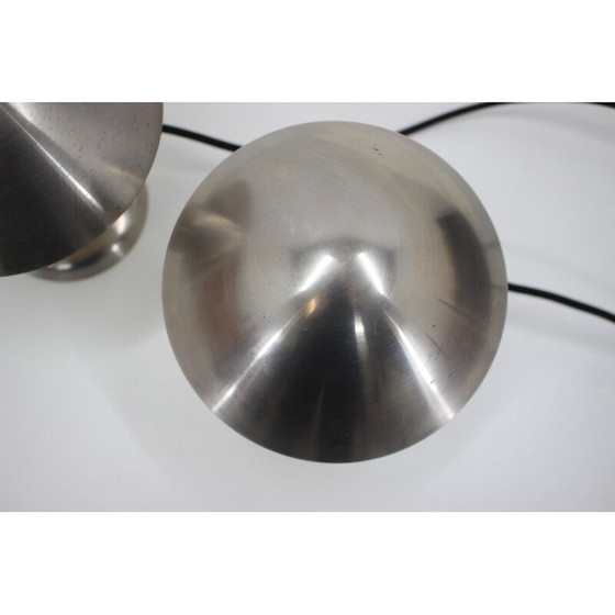 Image 1 of Paar vintage Bauhaus chromen lampen, Tsjecho-Slowakije 1930