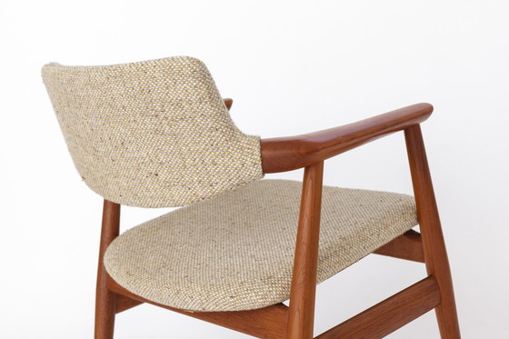 Image 1 of 1 van 5 Erik Kirkegaard stoel, jaren 1960 Vintage, voor Glostrup, model GM11, Deens, Teakhout