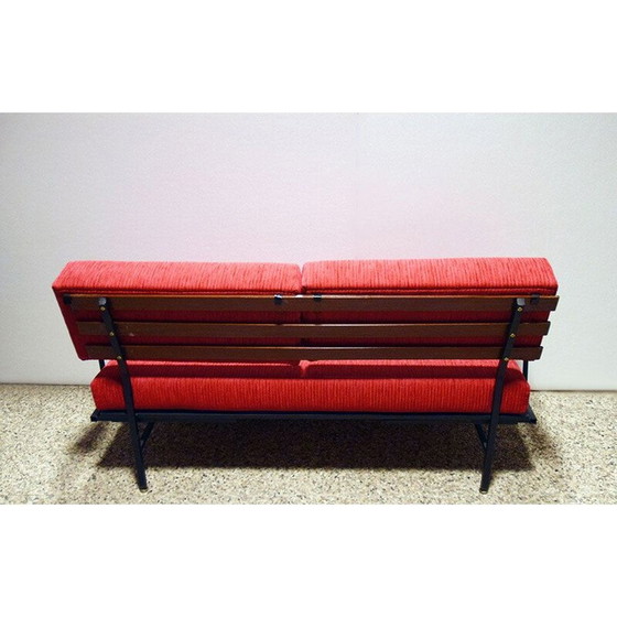 Image 1 of Vintage ribfluwelen slaapbank, Italië 1950