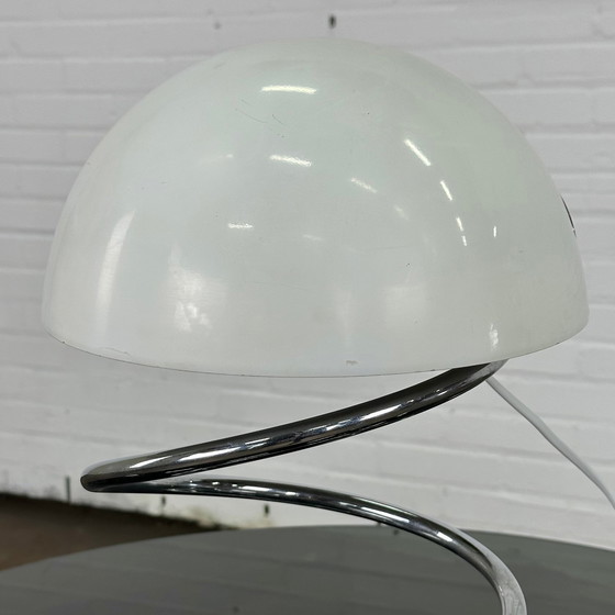 Image 1 of Italiaanse vintage space age spiraal tafellamp