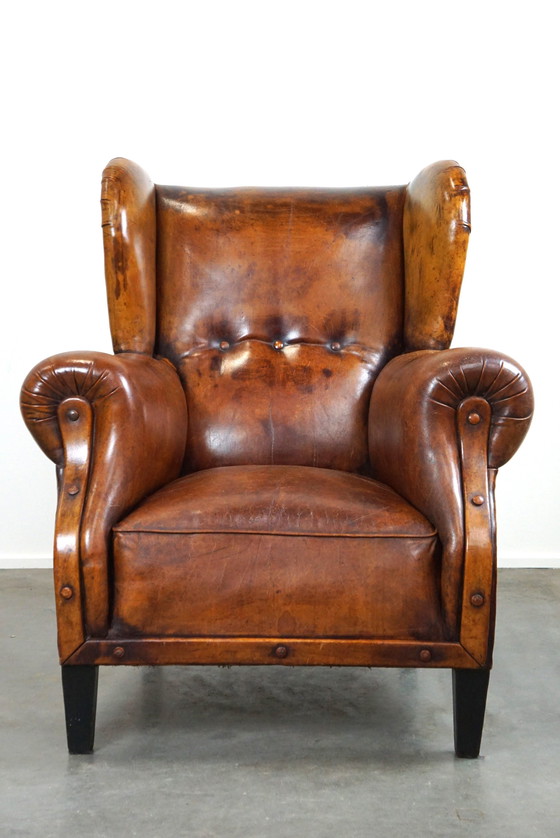 Image 1 of Schapenleren oorfauteuil