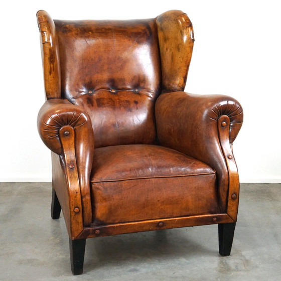 Image 1 of Schapenleren oorfauteuil