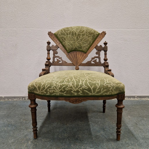 Zeldzame Antieke Fauteuil Van Voor 1900