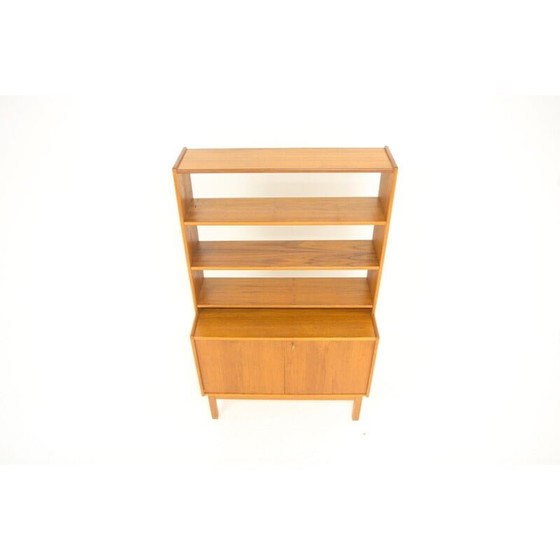 Image 1 of Scandinavische vintage teakhouten boekenkast van Tibro, Zweden 1960