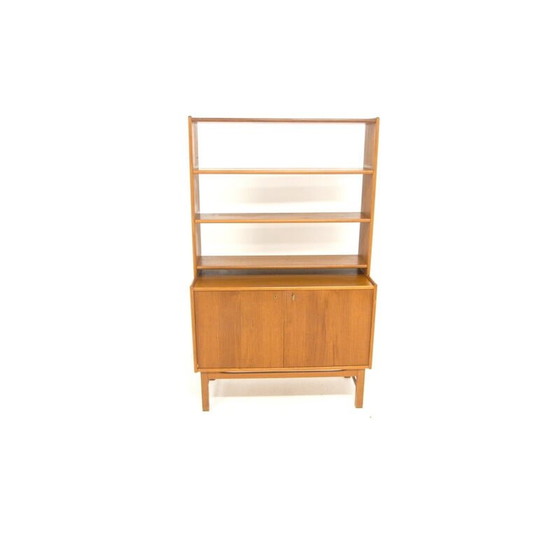 Image 1 of Scandinavische vintage teakhouten boekenkast van Tibro, Zweden 1960