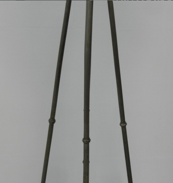 Image 1 of Art Deco hanglamp met 5 bollen op 5 staven