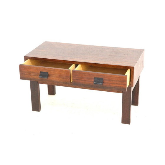 Image 1 of Vintage rozenhouten bijzettafel, Zweden 1960