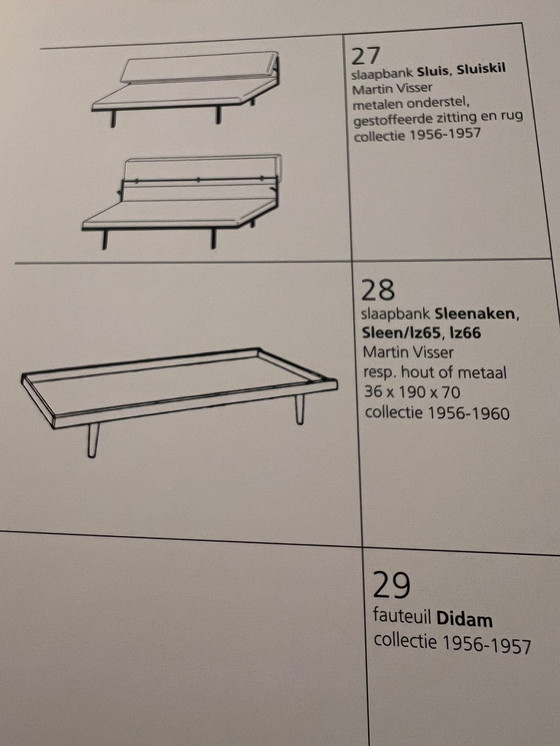 Image 1 of Martin Visser: Unieke Voorloper (1955) Van Spectrum Slaapbank Sleenaken/Sleen 1956 - 60; Ontworpen Voor Eigen Gezin