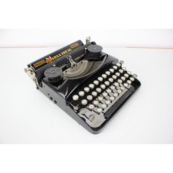 Image 1 of Vintage typemachine "Mirsa" in metaal van Seidl en Naumann, Duitsland 1934