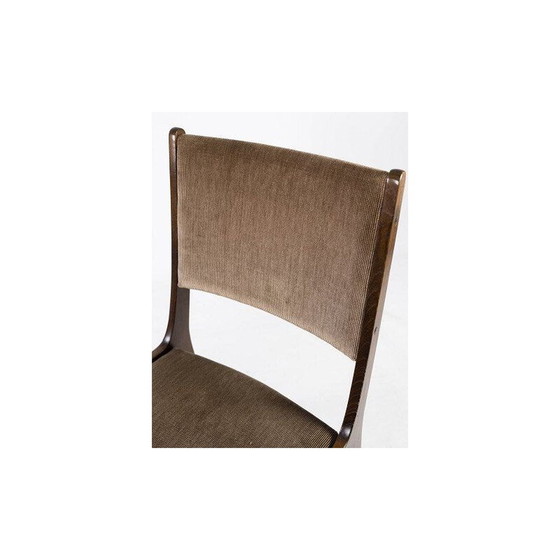 Image 1 of Set van 4 vintage eetkamerstoelen in donker van Farstrup, Denemarken 1960