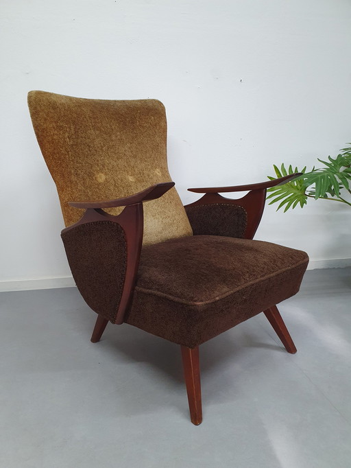 Mid-Century Deens Design Fateuil. Jaren 60 Armchair/Stoel. 