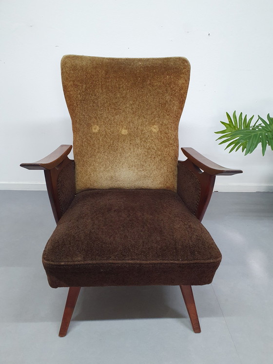 Image 1 of Mid-Century Deens Design Fateuil. Jaren 60 Armchair/Stoel. 