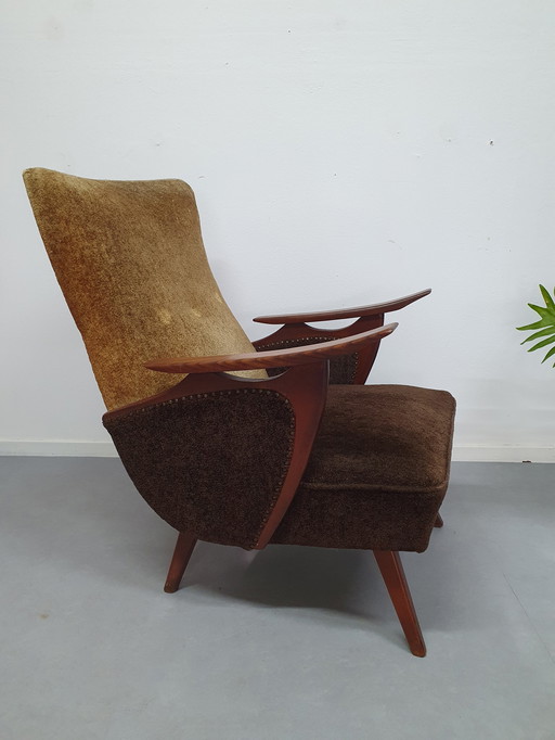 Mid-Century Deens Design Fateuil. Jaren 60 Armchair/Stoel. 