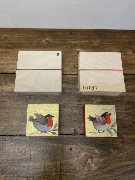 Ada Breedveld Schilderijen Set Birdy Serie