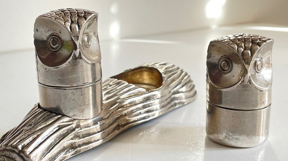 Image 1 of M.H. Zout Peper Set Vintage Zilver Metaal