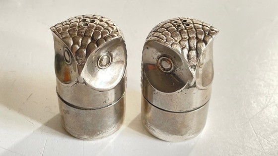 Image 1 of M.H. Zout Peper Set Vintage Zilver Metaal