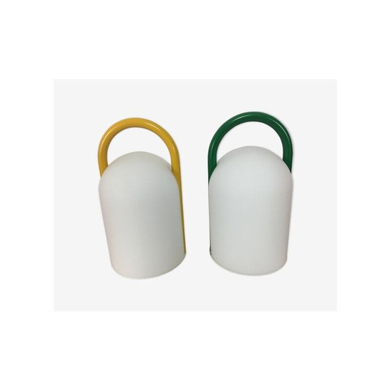 Image 1 of Paar vintage Tender lampen van Romolo Lanciani voor Tronconi, 1980