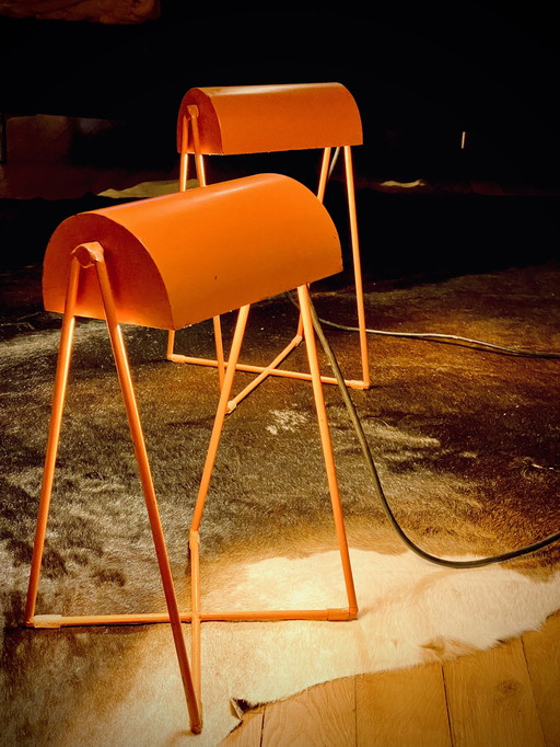 Antonino Sciortino Orange Table Lamps