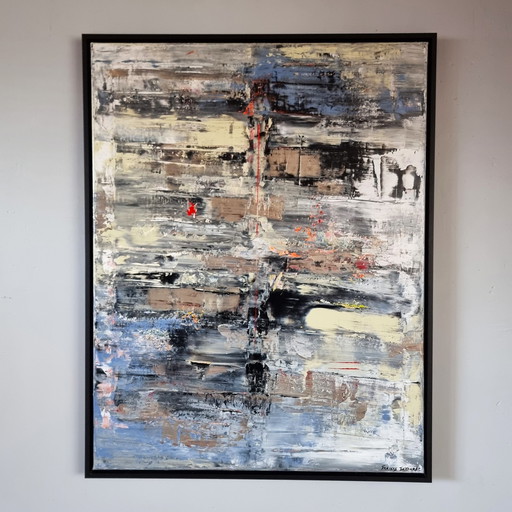 Frances Eckhardt - 70x90 Abstract Schilderij No. 202425