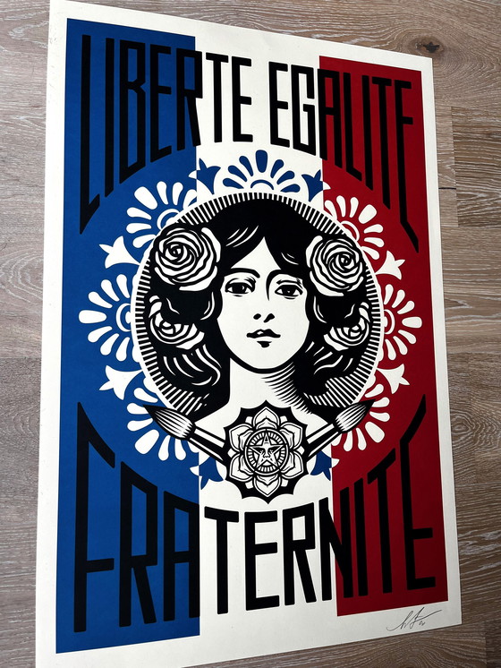 Image 1 of GEHOORZAAM Shepard Fairey 2020 — Liberté, Égalité, Fraternité