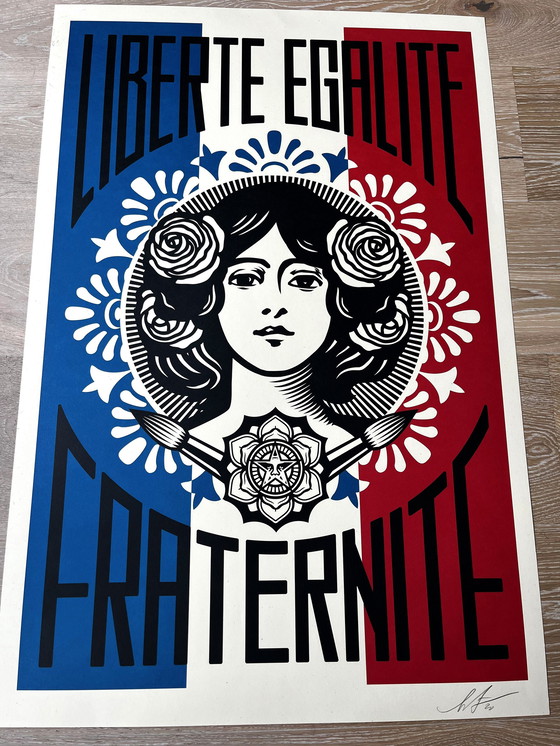 Image 1 of GEHOORZAAM Shepard Fairey 2020 — Liberté, Égalité, Fraternité