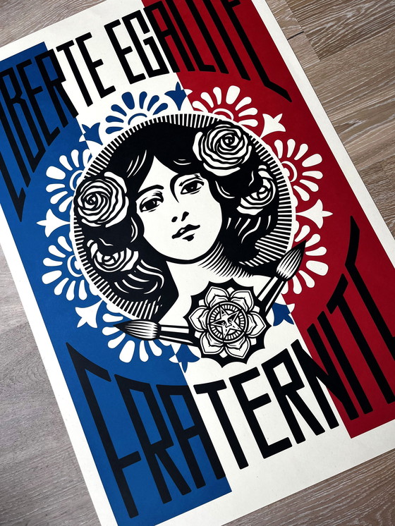 Image 1 of GEHOORZAAM Shepard Fairey 2020 — Liberté, Égalité, Fraternité