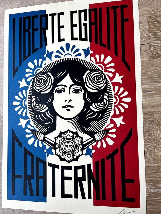 Image 1 of GEHOORZAAM Shepard Fairey 2020 — Liberté, Égalité, Fraternité