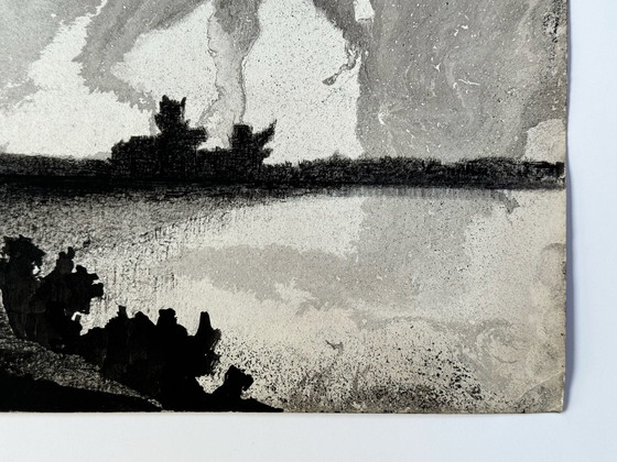 Image 1 of Inktlandschap (1975) - Eugène Eechaut (1928-2019)