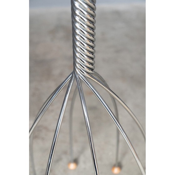 Image 1 of Vintage kapstok van ijzer en hout voor Zanotta, Italië 1970