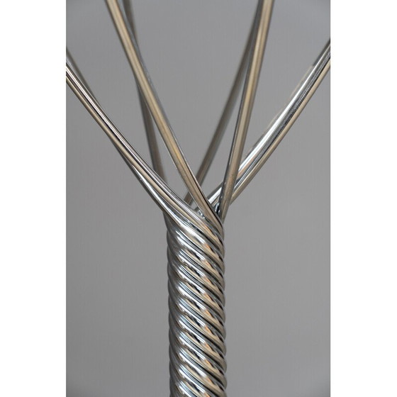 Image 1 of Vintage kapstok van ijzer en hout voor Zanotta, Italië 1970