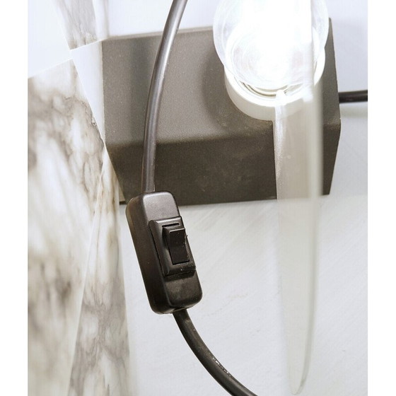 Image 1 of Paar vintage "Ventiglio" lampen door Angelo Mangiarotti voor Skipper Pollux, 1980