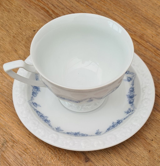 Rosenthal  Maria Weiss Rosenkante Blau