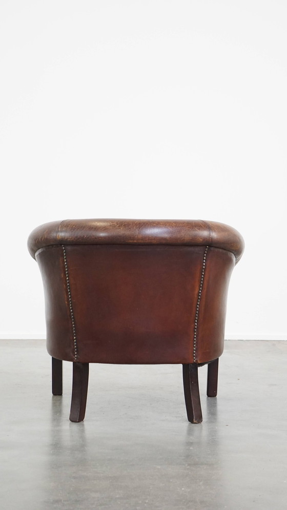 Image 1 of Schapenleren Clubfauteuil Met Siernagels